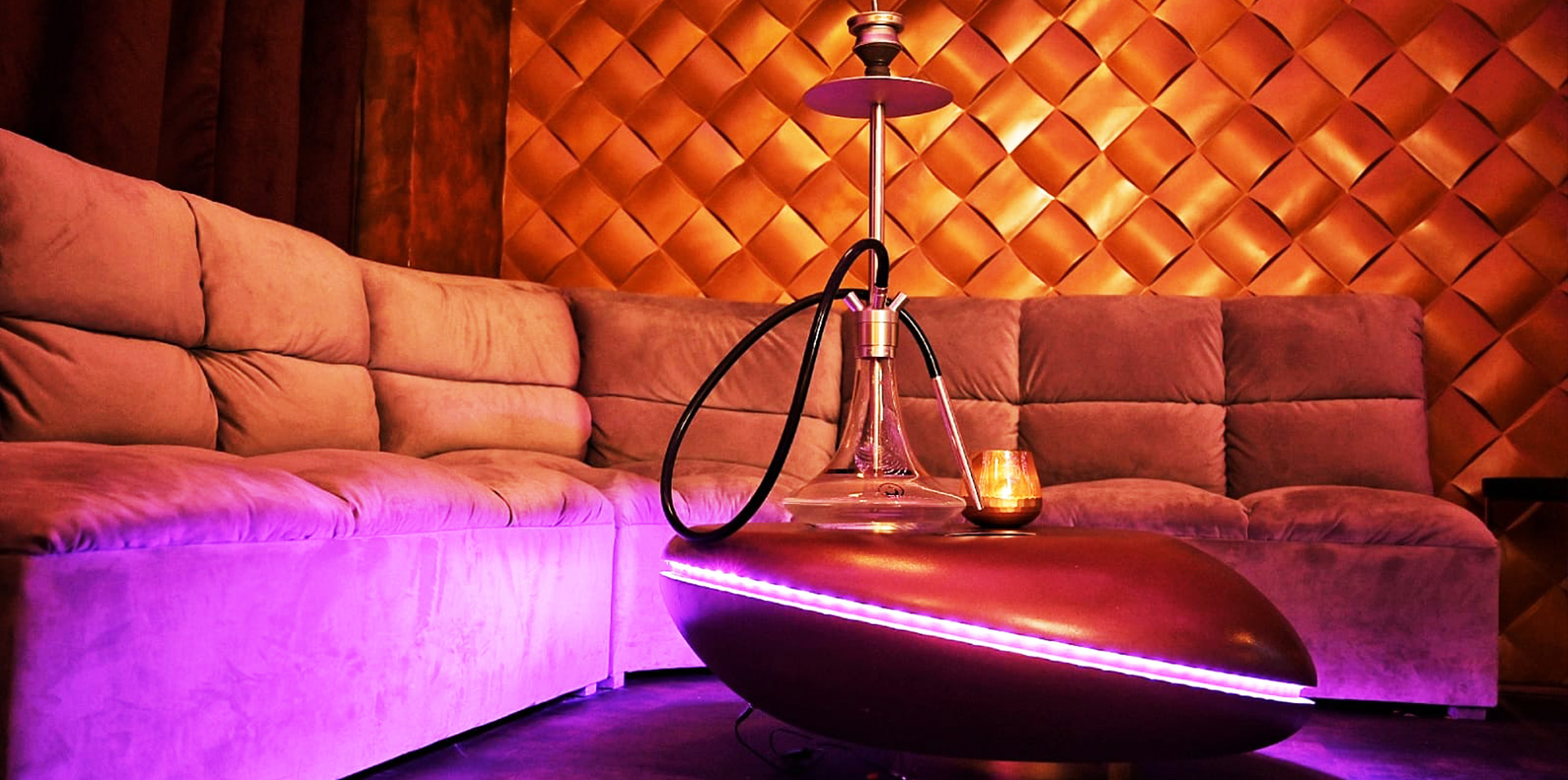 Sofaecke mit Shisha